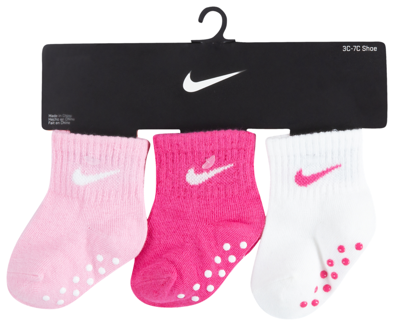 Nike Core Swoosh Gripper 3 Pack Sock Image 3 of 3. Tap to open photo gallery.