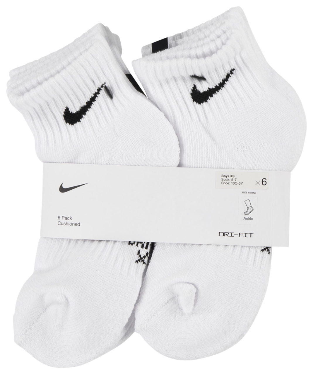 Nike Dri-FIT Performance Basic Quarter Sock 6 Pack