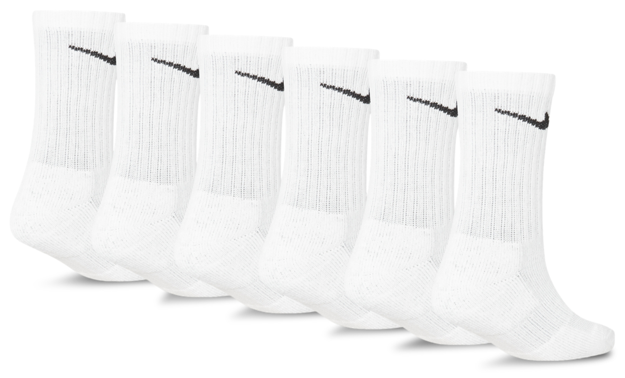 Nike 6 Pack Dri-Fit Performance Basic Crew Socks Image 2 of 3. Tap to open photo gallery.