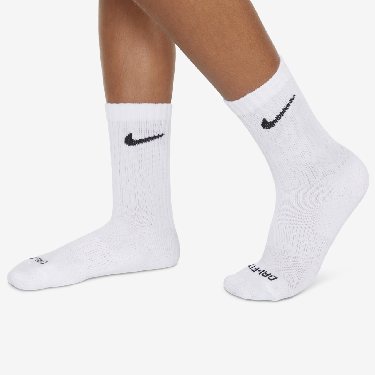 Nike 6 Pack Dri-FIT Performance Basic Crew Socks Image 3 of 3. Tap to open photo gallery.