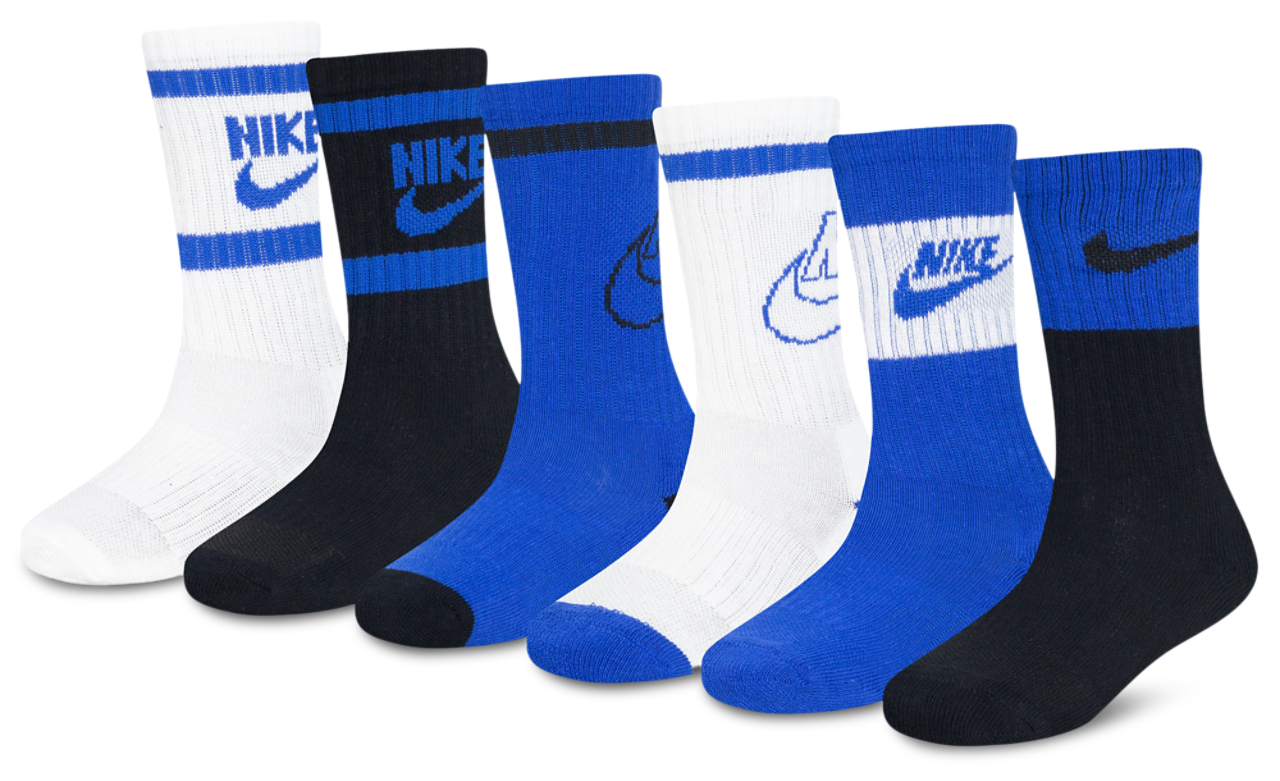 Nike Retro 6 Pack Crew Socks Image 1 of 2. Tap to open photo gallery.