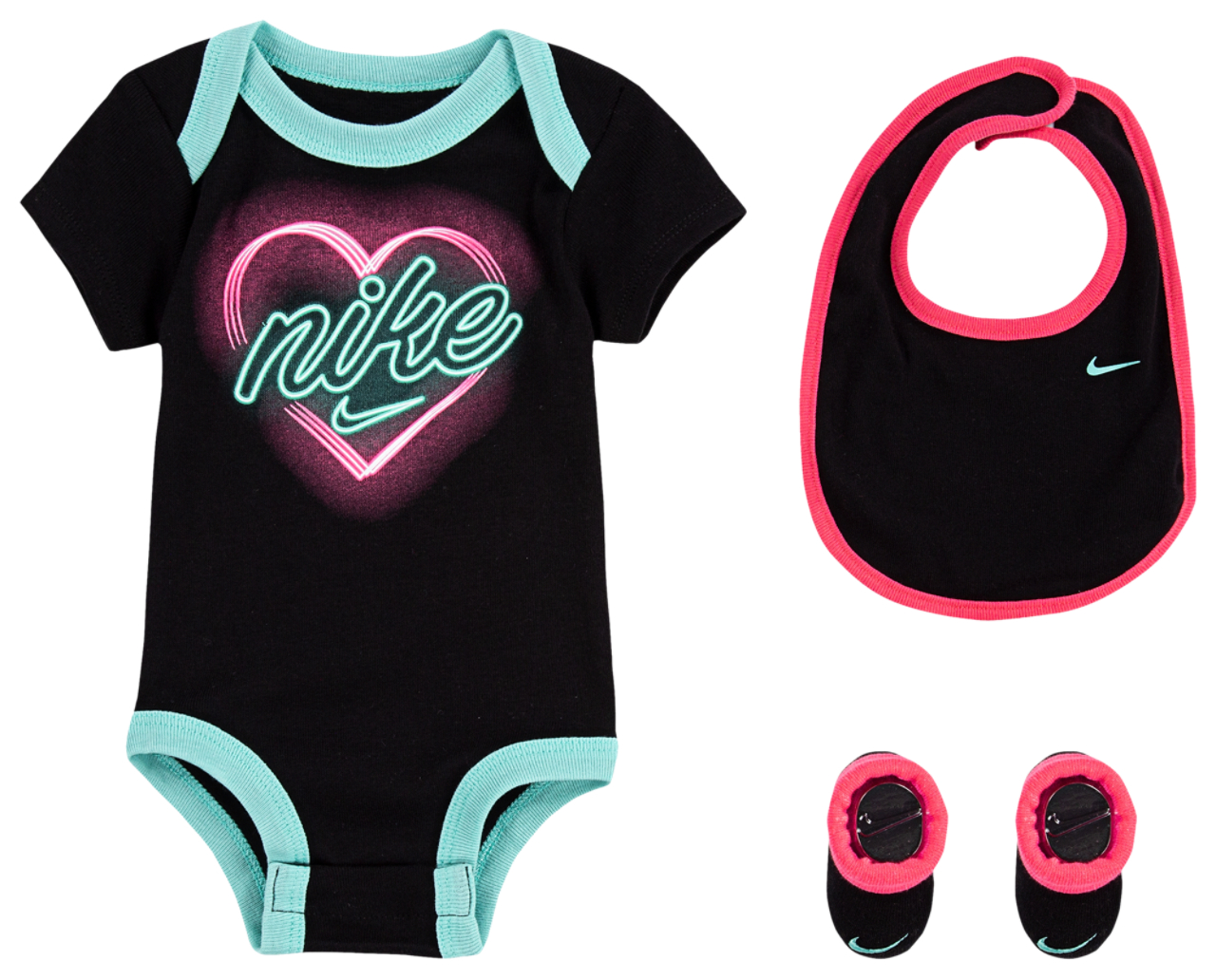 Nike NHG Neon Heart 3PC Set Image 1 of 5. Tap to open photo gallery.