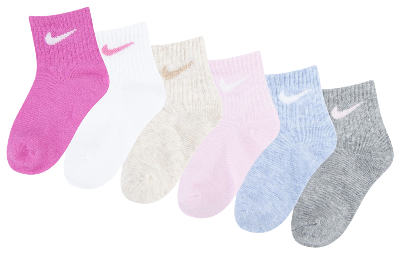 Nike Swoosh 6 Pack Ankle Socks Image 2 of 3. Tap to open photo gallery.