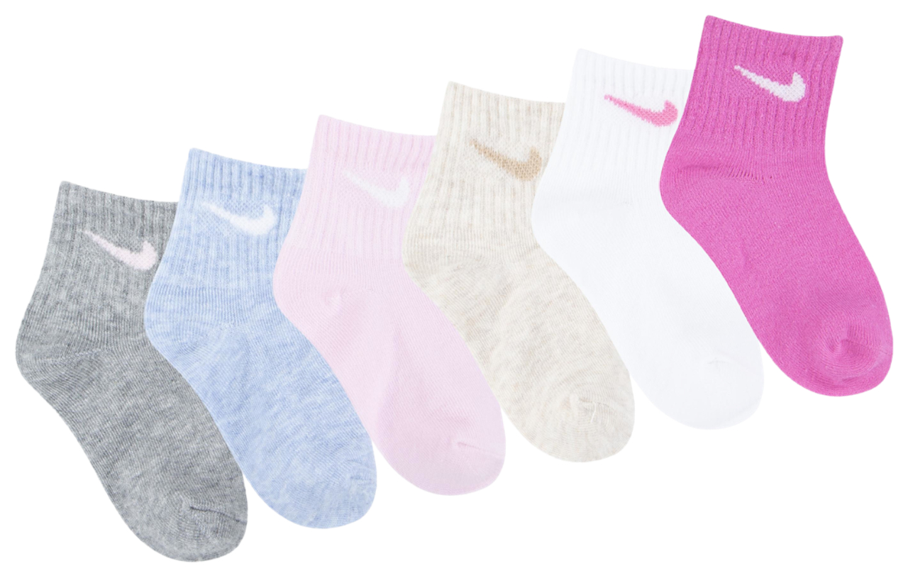 Nike Swoosh 6 Pack Ankle Socks Image 3 of 3. Tap to open photo gallery.