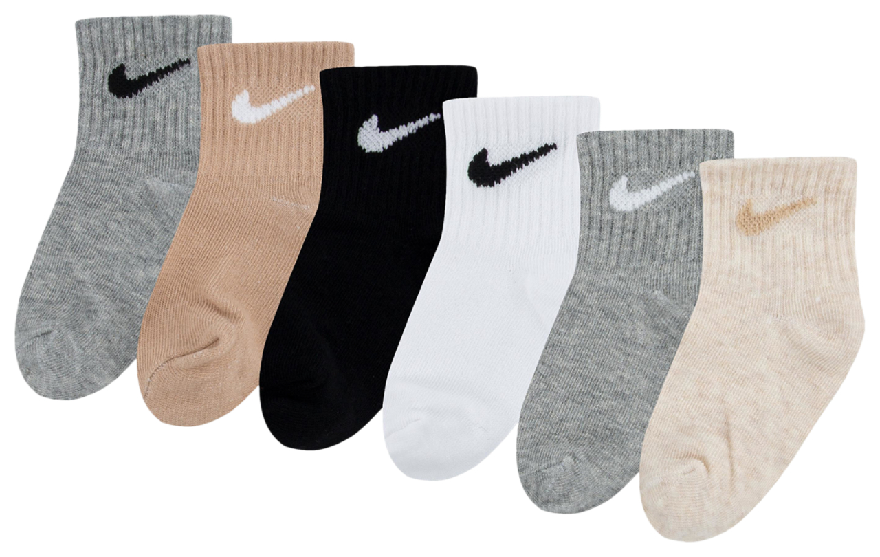 Nike Swoosh 6 Pack Ankle Socks Image 2 of 3. Tap to open photo gallery.