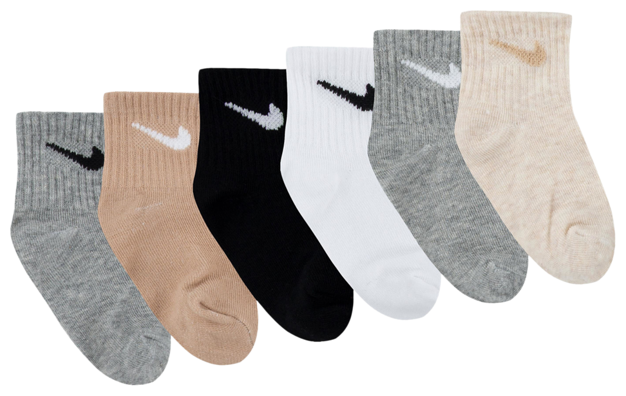 Nike Swoosh 6 Pack Ankle Socks Image 3 of 3. Tap to open photo gallery.