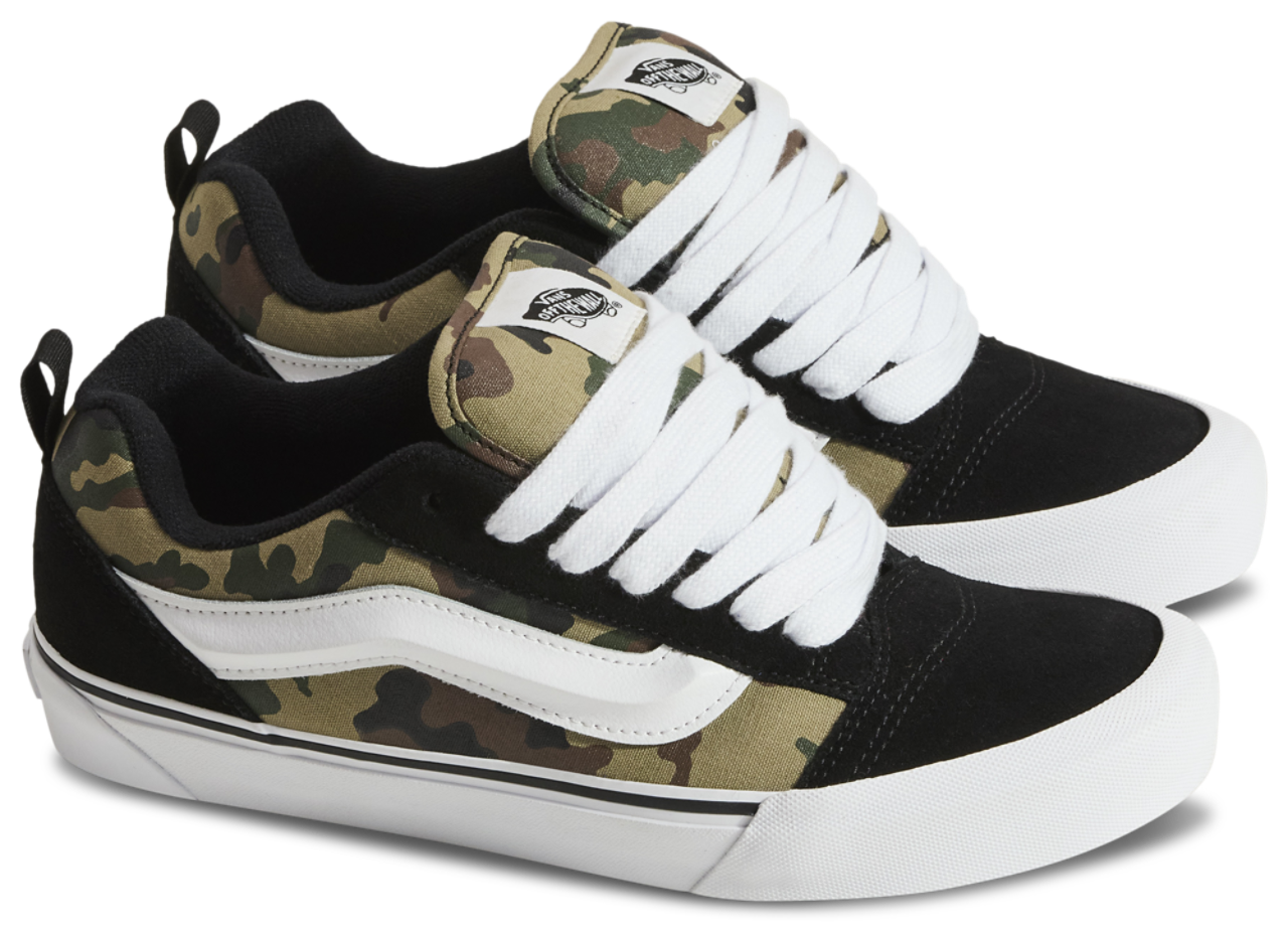 Vans Knu Skool Camo Image 2 of 5. Tap to open photo gallery.