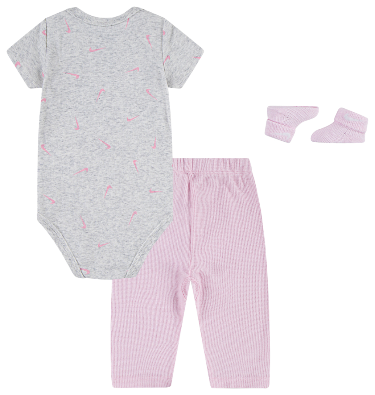 Nike Bodysuit and Waffle Pant 3 Pack Image 2 of 4. Tap to open photo gallery.