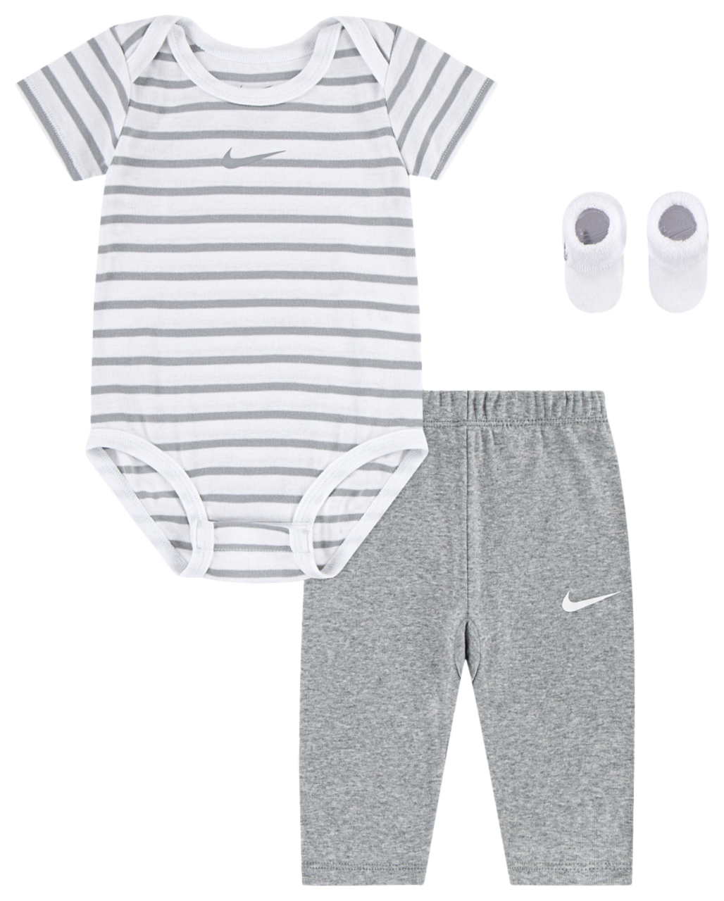 Nike 3 Piece Bodysuit & Terry Pants Set Image 1 of 4. Tap to open photo gallery.