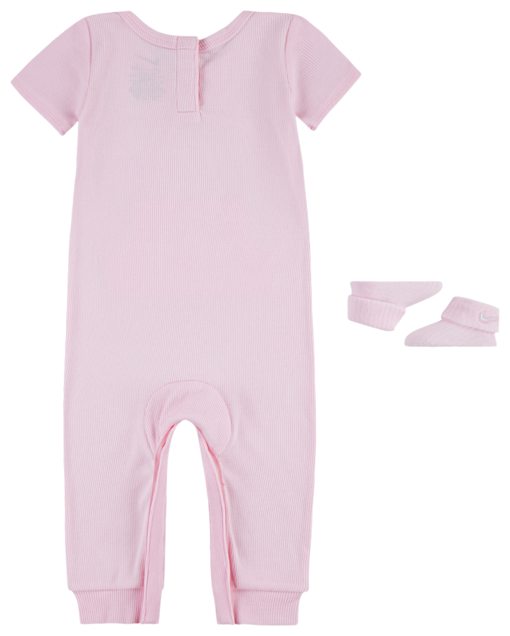 Nike Rib Short Sleeve Romper & Socks Image 2 of 5. Tap to open photo gallery.
