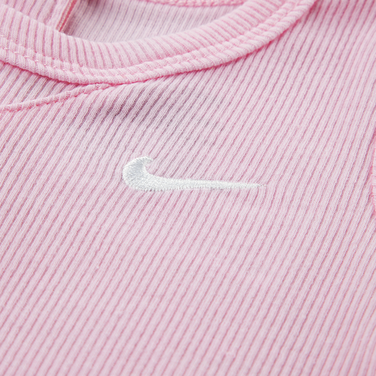 Nike Rib Short Sleeve Romper & Socks Image 3 of 5. Tap to open photo gallery.