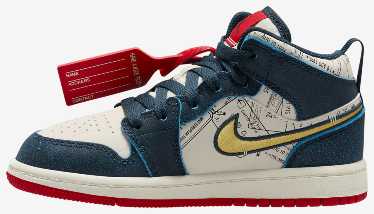 Jordan AJ 1 Mid SE Travel Image 2 of 4. Tap to open photo gallery.