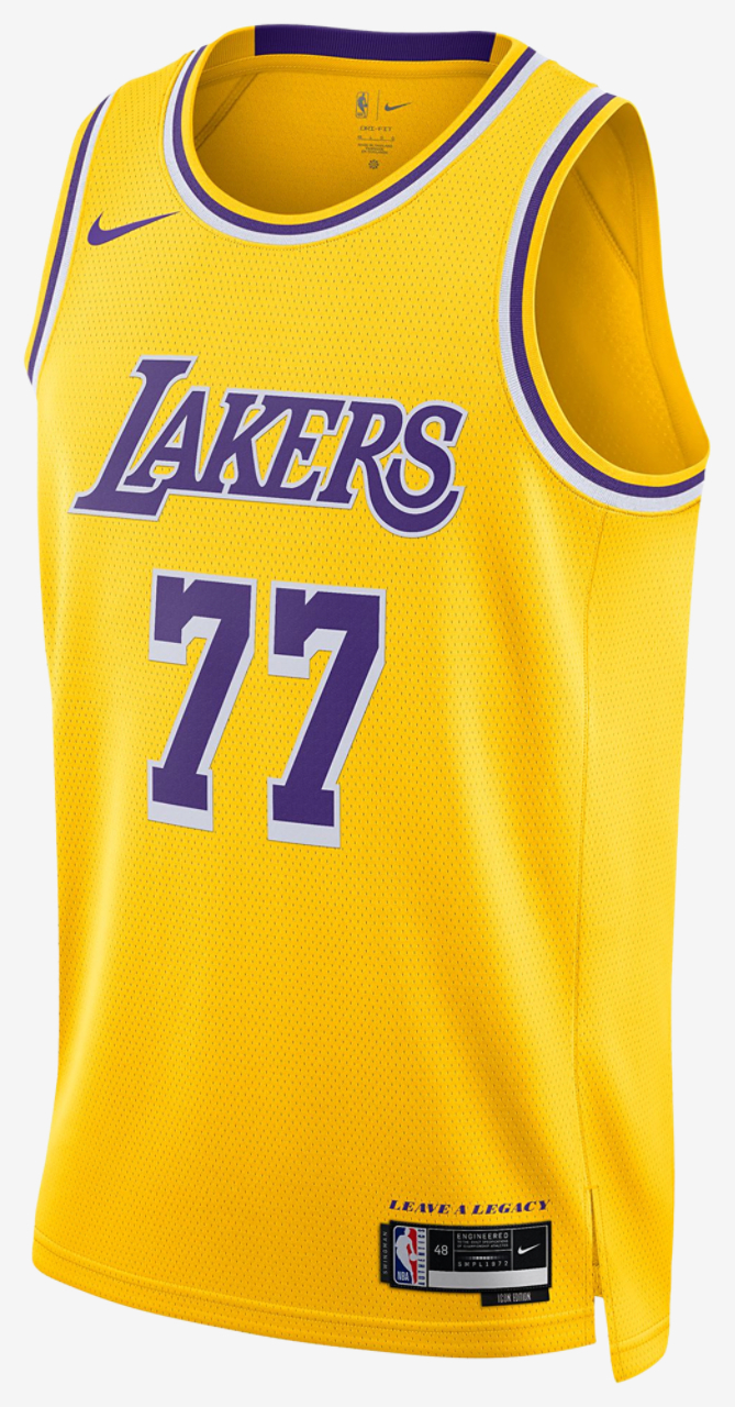 Nike Lakers Dri-FIT Swingman Icon Jersey Image 2 of 2. Tap to open photo gallery.