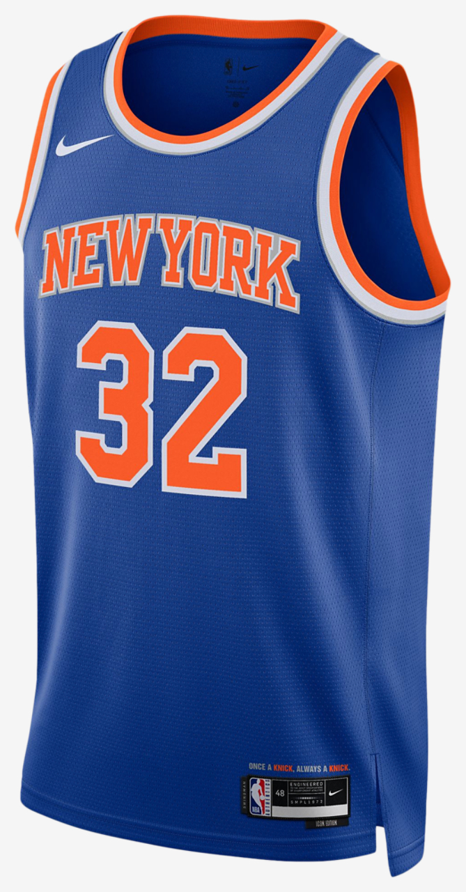 Nike Knicks Icon Edition Jersey Image 2 of 2. Tap to open photo gallery.