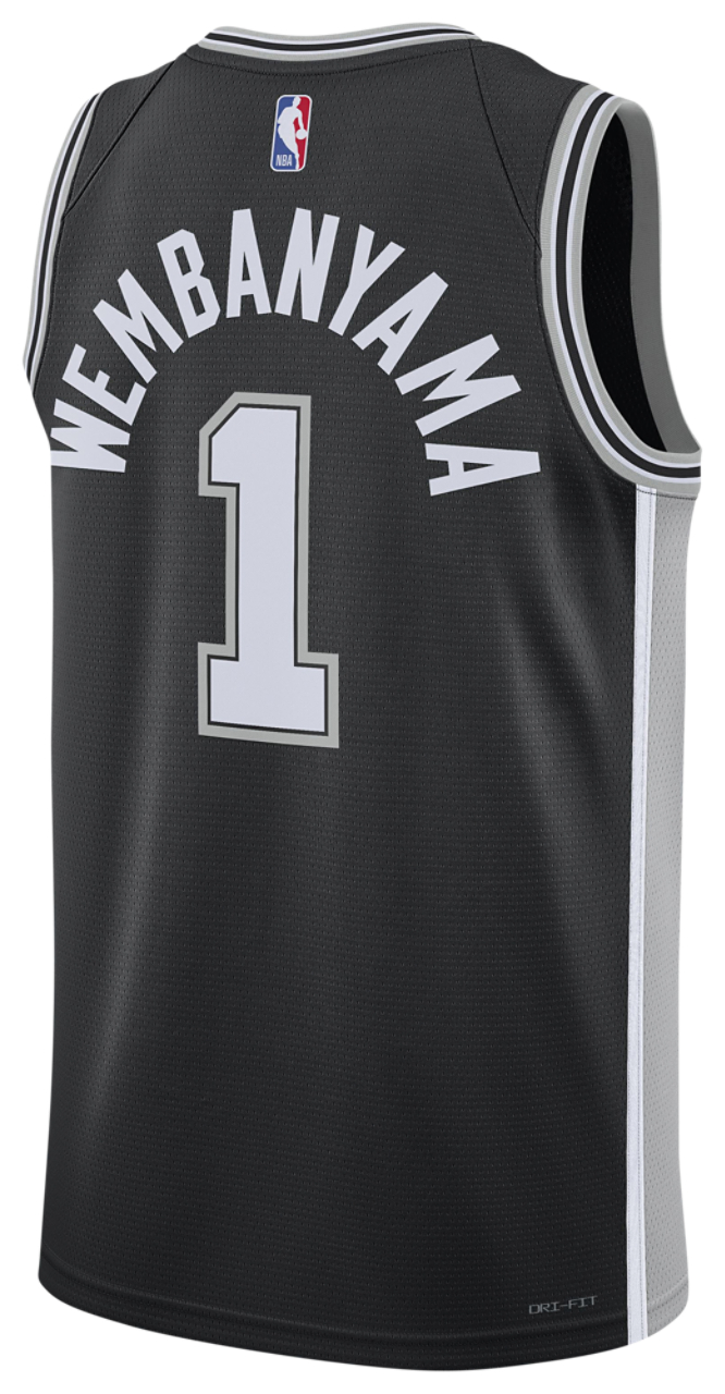 Nike Spurs Dri-FIT Swingman Jersey Image 2 of 2. Tap to open photo gallery.