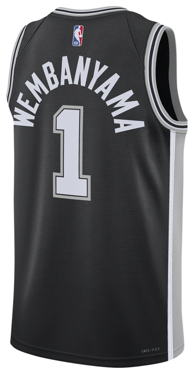 Nike Spurs Dri-FIT Swingman Jersey Image 2 of 2. Tap to open photo gallery.