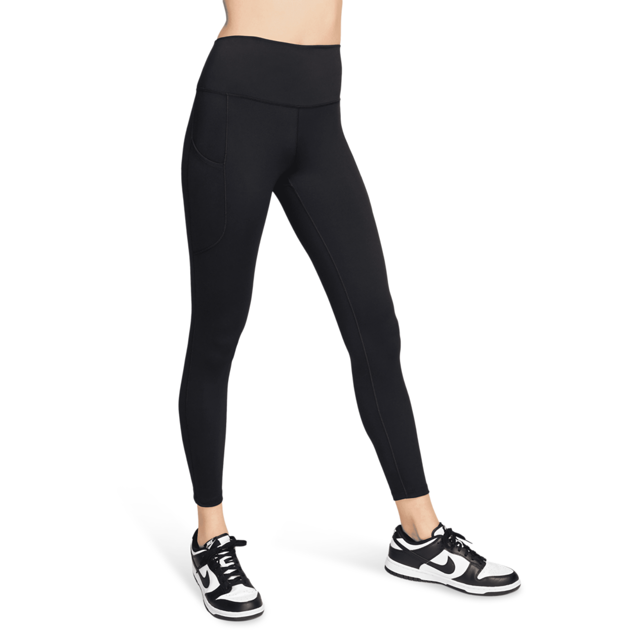 Nike Dri-FIT One High Rise 7/8 Pocket Tights Image 1 of 4. Tap to open photo gallery.