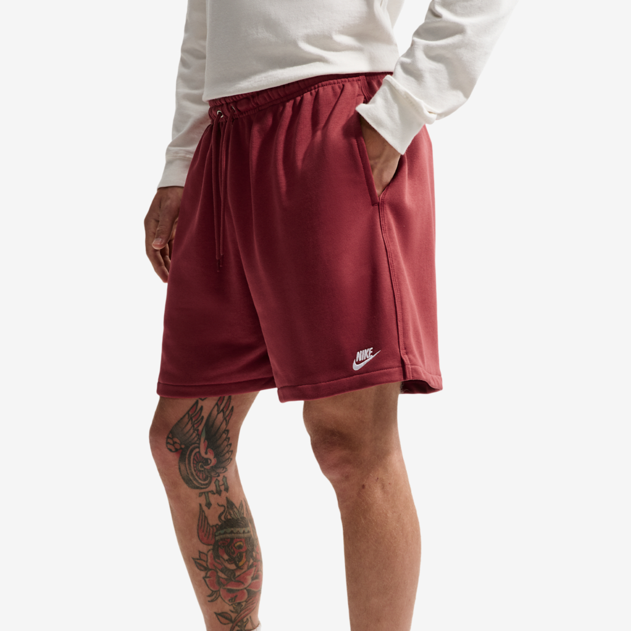 Nike Club Flow French Terry Shorts Image 1 of 4. Tap to open photo gallery.