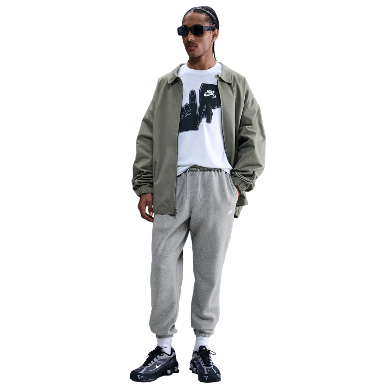 Nike Club Cuff Fleece Pants Image 3 of 4. Tap to open photo gallery.