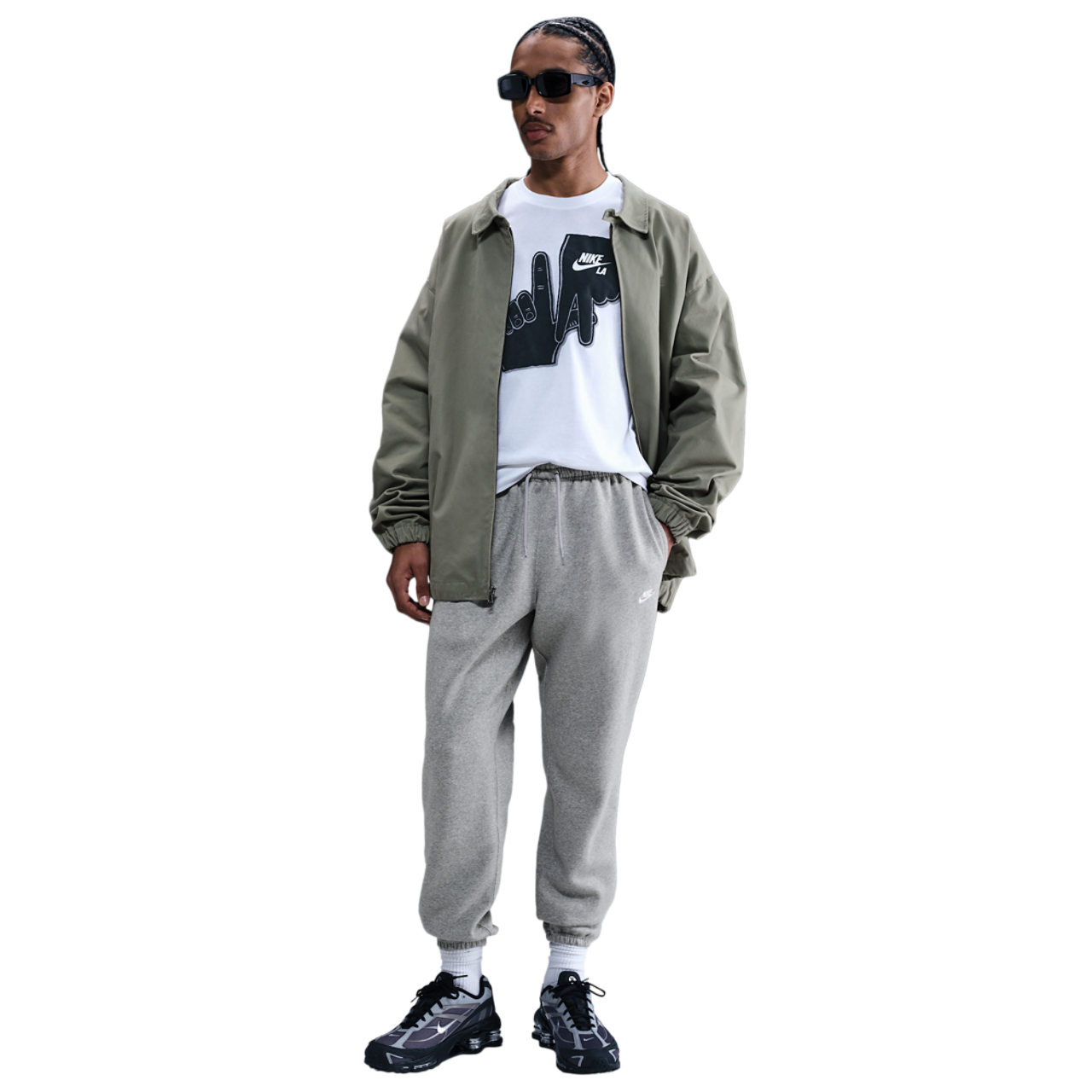 Nike Club Cuff Fleece Pants Image 3 of 4. Tap to open photo gallery.