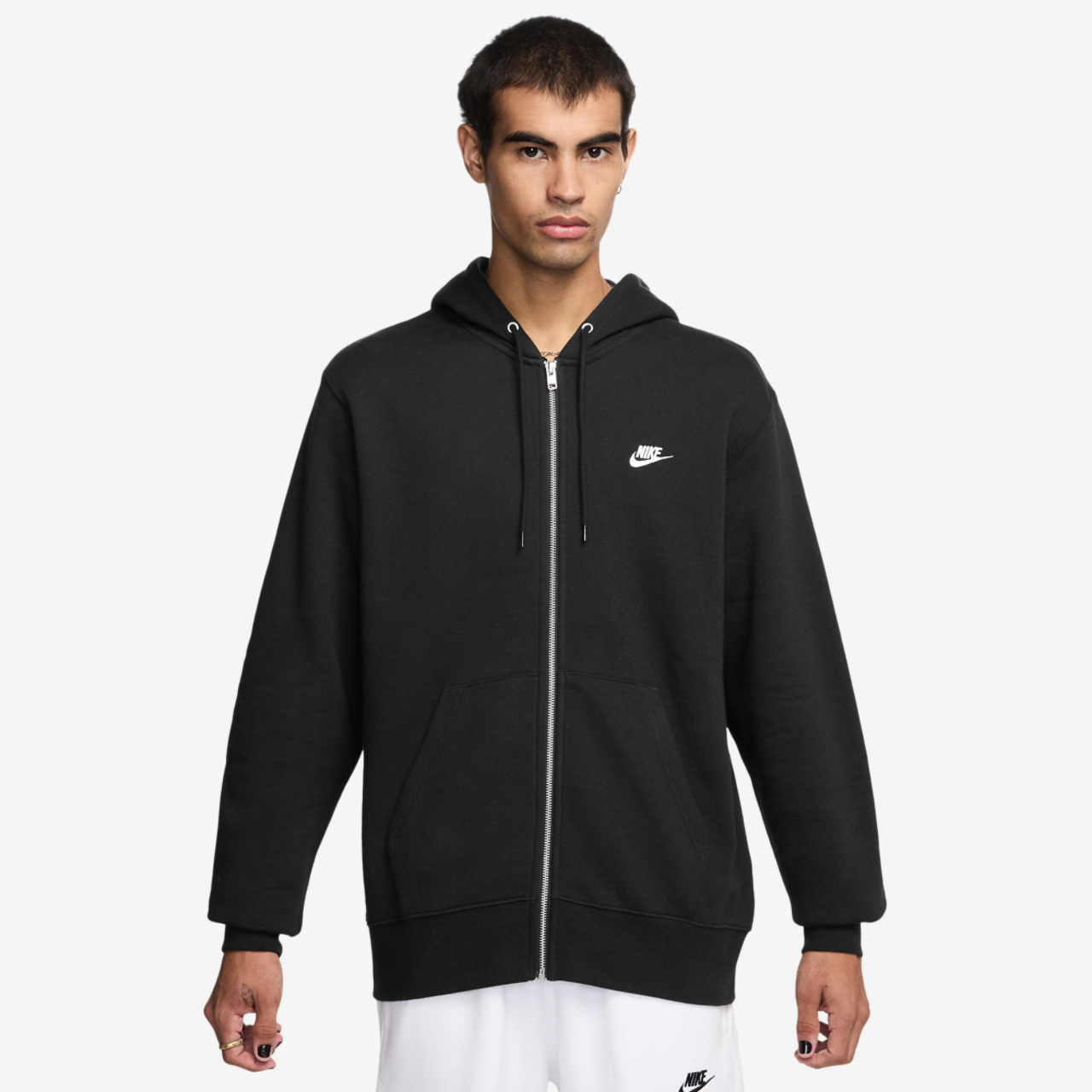 Nike Club Full-Zip Hoodie Image 1 of 3. Tap to open photo gallery.