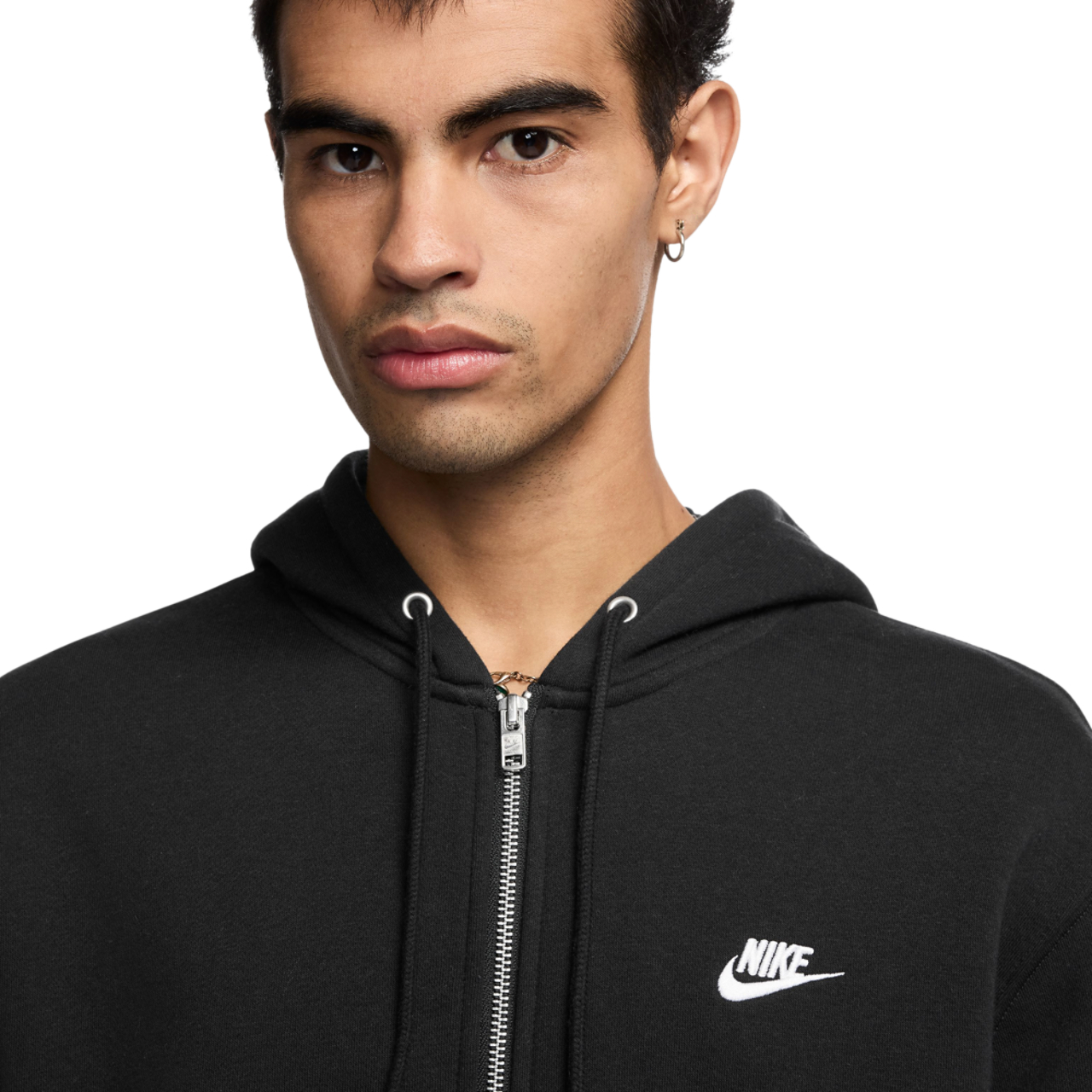 Nike Club Full-Zip Hoodie Image 3 of 3. Tap to open photo gallery.