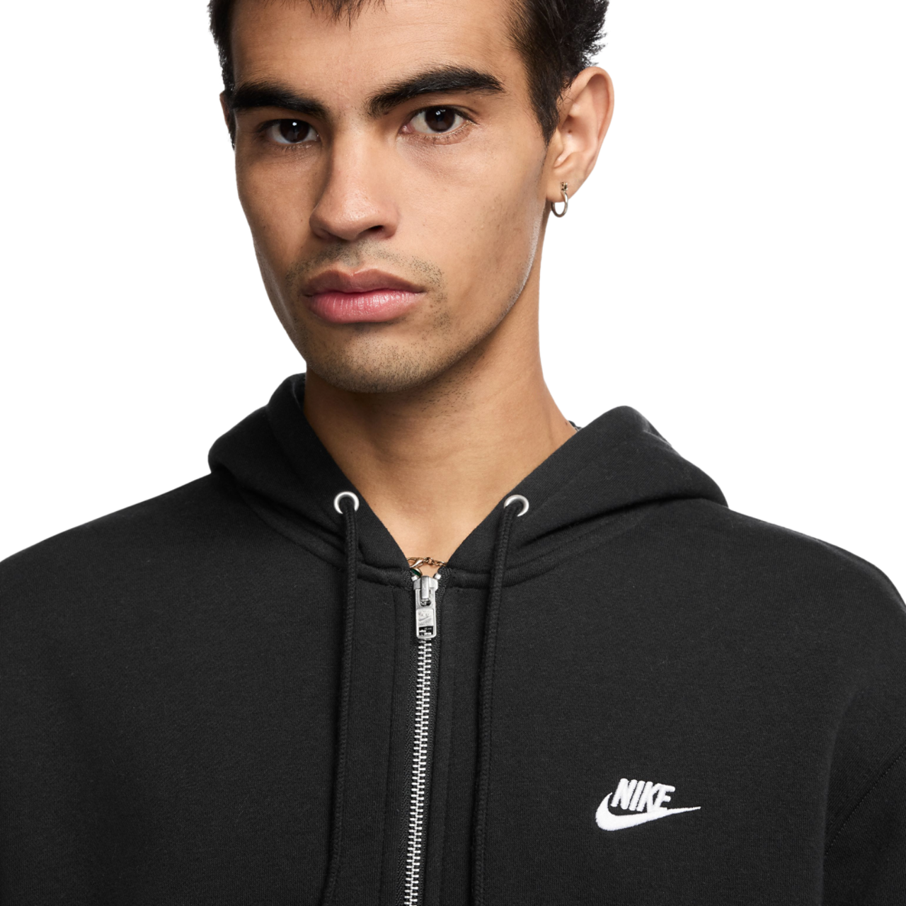 Nike Club Full-Zip Hoodie Image 3 of 3. Tap to open photo gallery.