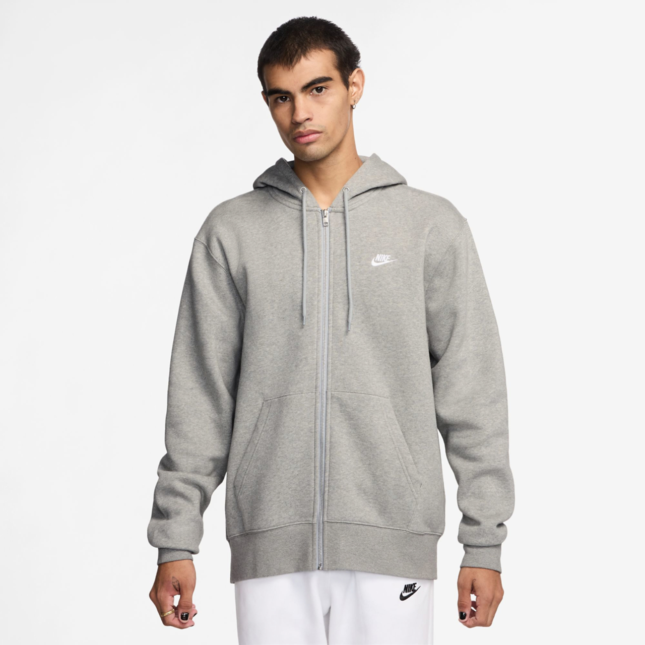 Nike Club Full-Zip Hoodie Image 1 of 2. Tap to open photo gallery.
