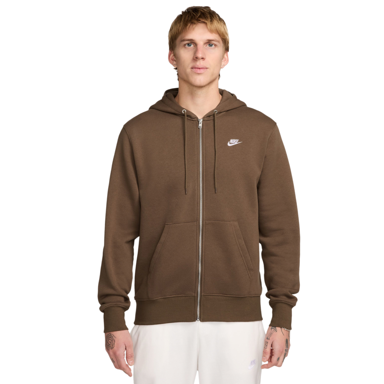 Nike Club Full-Zip Hoodie Image 1 of 3. Tap to open photo gallery.