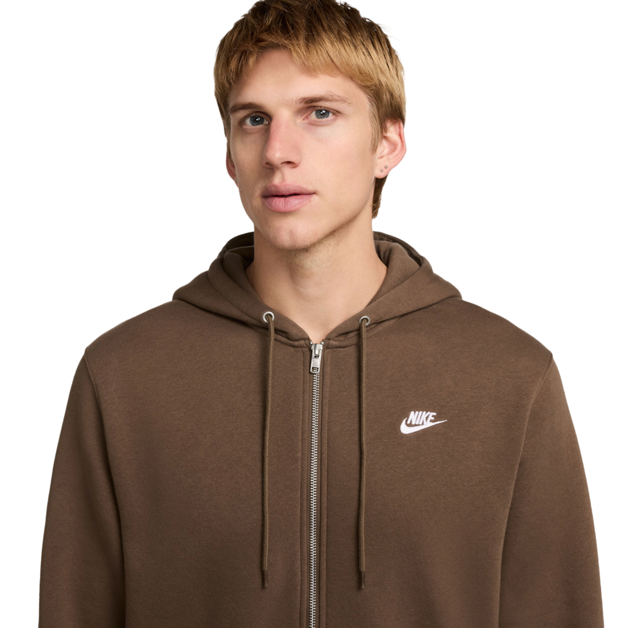 Nike Club Full-Zip Hoodie Image 3 of 3. Tap to open photo gallery.