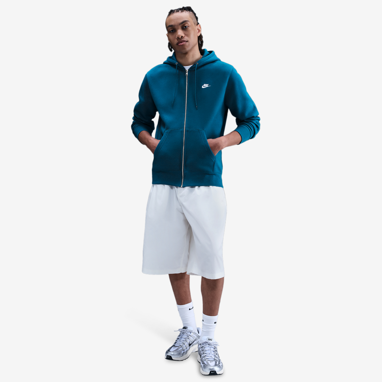 Nike Club Full-Zip Hoodie Image 3 of 4. Tap to open photo gallery.