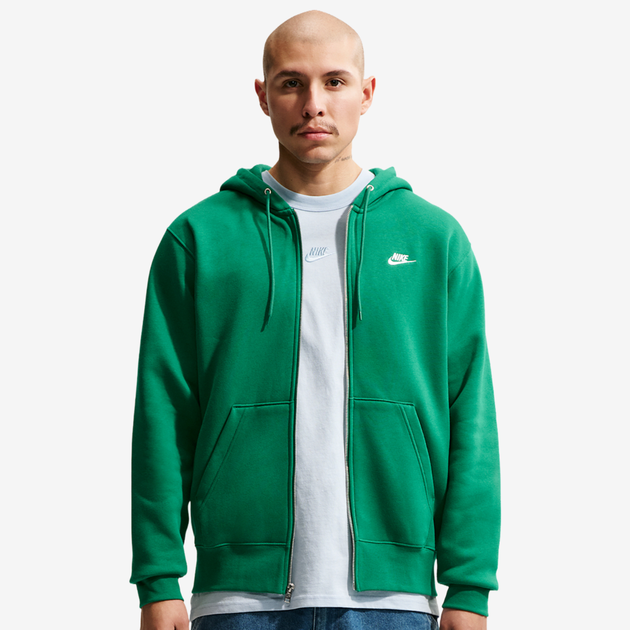 Nike Club Full-Zip Hoodie Image 1 of 7. Tap to open photo gallery.