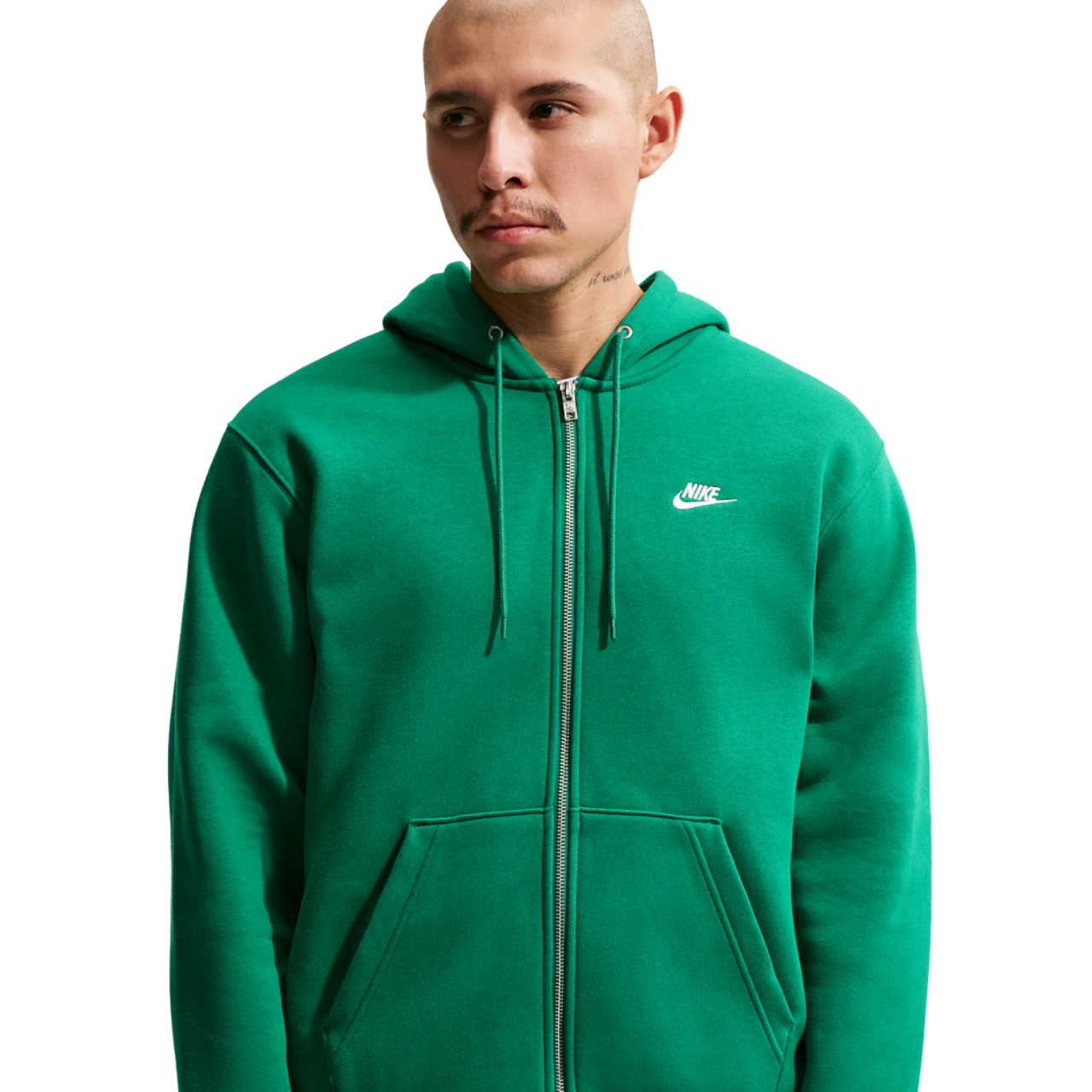 Nike Club Full-Zip Hoodie Image 3 of 7. Tap to open photo gallery.