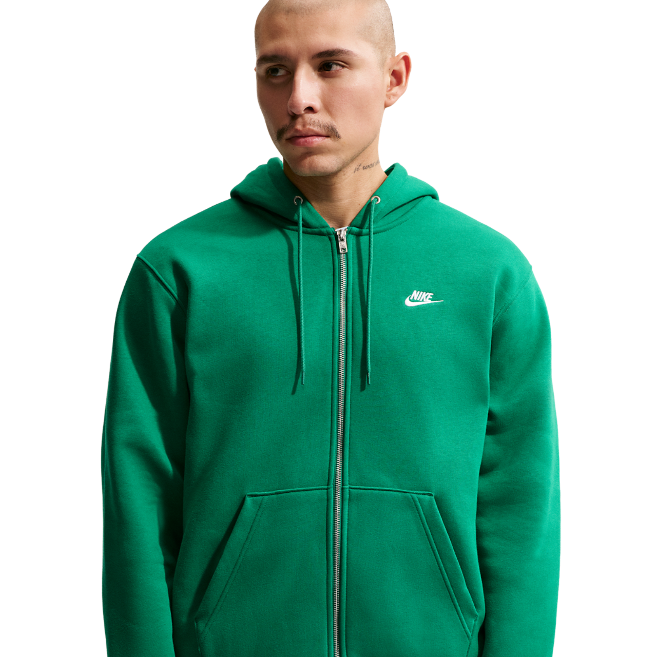 Nike Club Full-Zip Hoodie Image 3 of 7. Tap to open photo gallery.