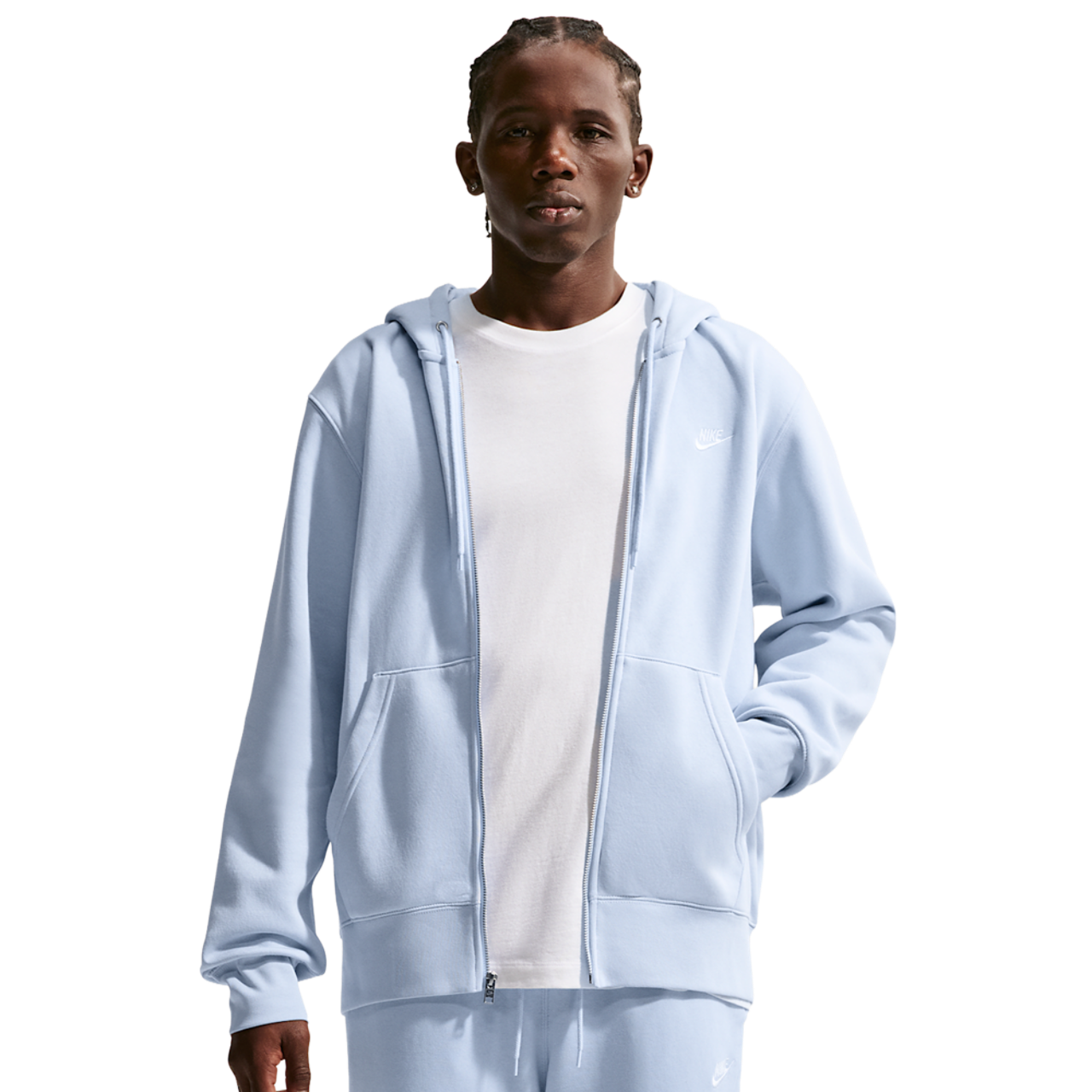Nike Club Full-Zip Hoodie Image 1 of 7. Tap to open photo gallery.