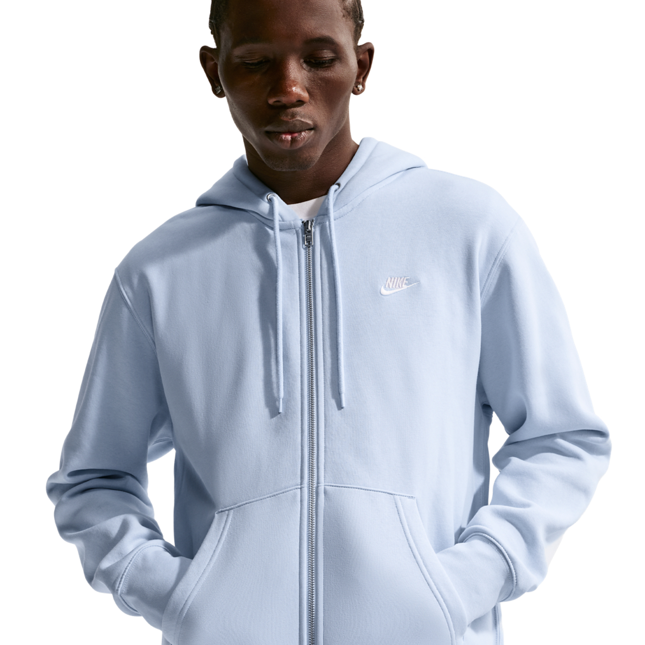 Nike Club Full-Zip Hoodie Image 3 of 7. Tap to open photo gallery.