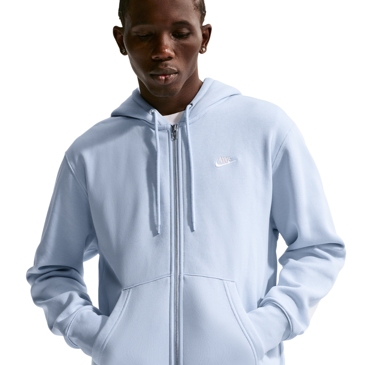Nike Club Full-Zip Hoodie Image 3 of 7. Tap to open photo gallery.
