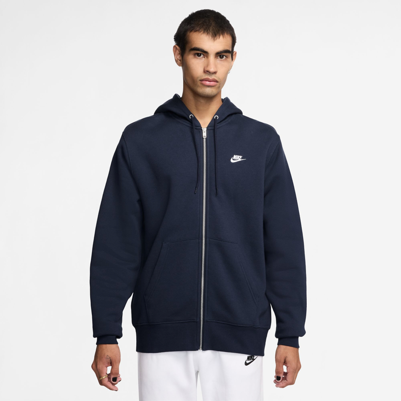 Nike Club Full-Zip Hoodie Image 1 of 2. Tap to open photo gallery.