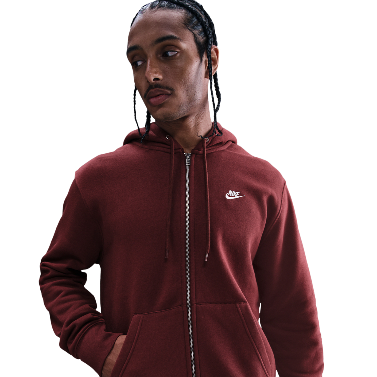 Nike Club Full-Zip Hoodie Image 1 of 4. Tap to open photo gallery.