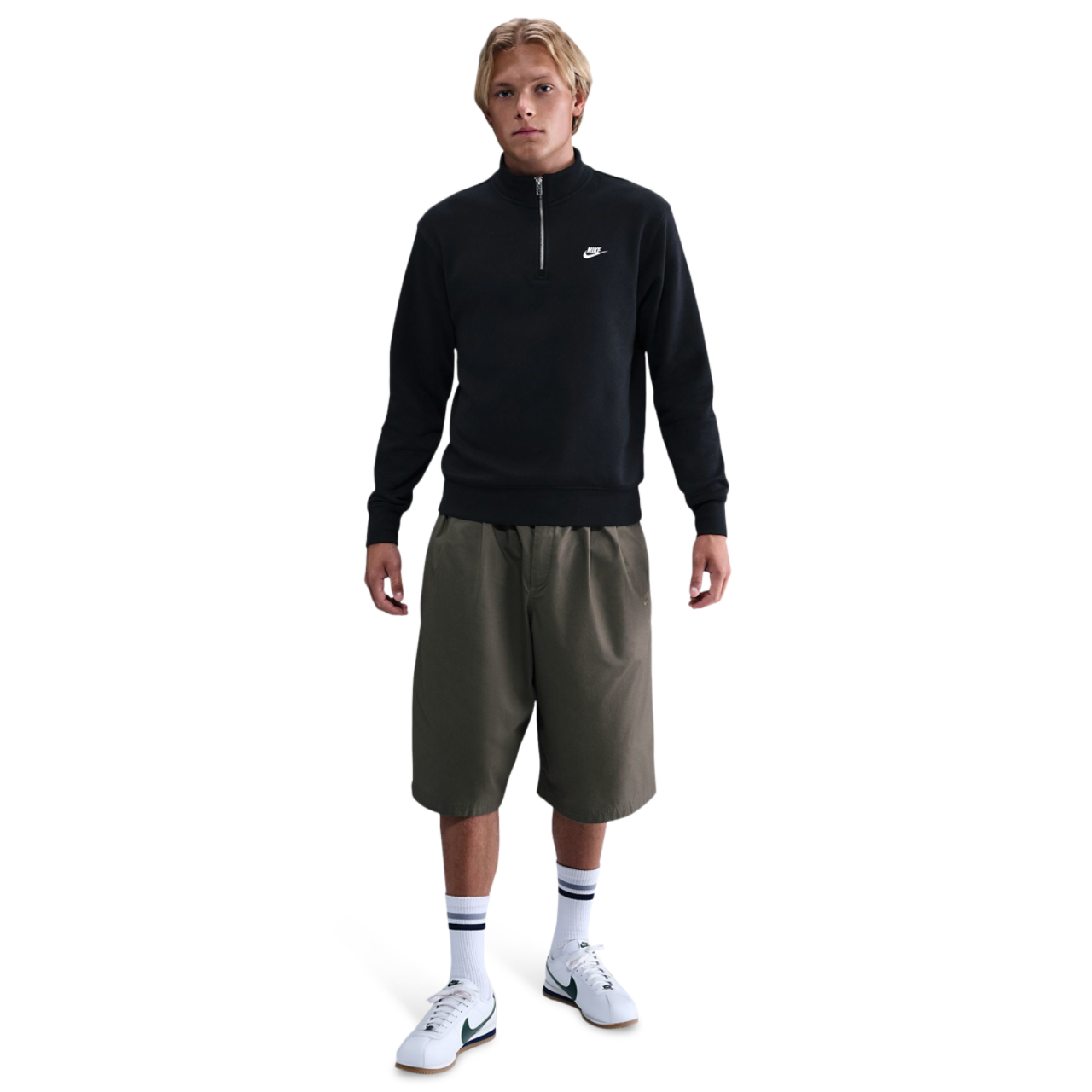 Nike Club Fleece Half-Zip Image 1 of 3. Tap to open photo gallery.