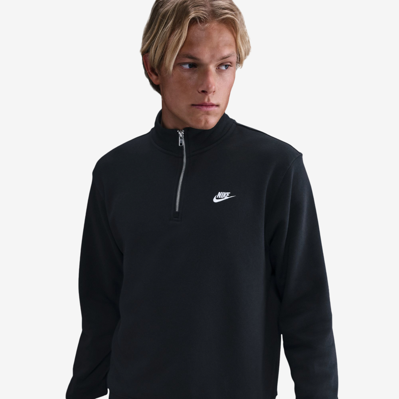 Nike Club Fleece Half-Zip Image 3 of 3. Tap to open photo gallery.