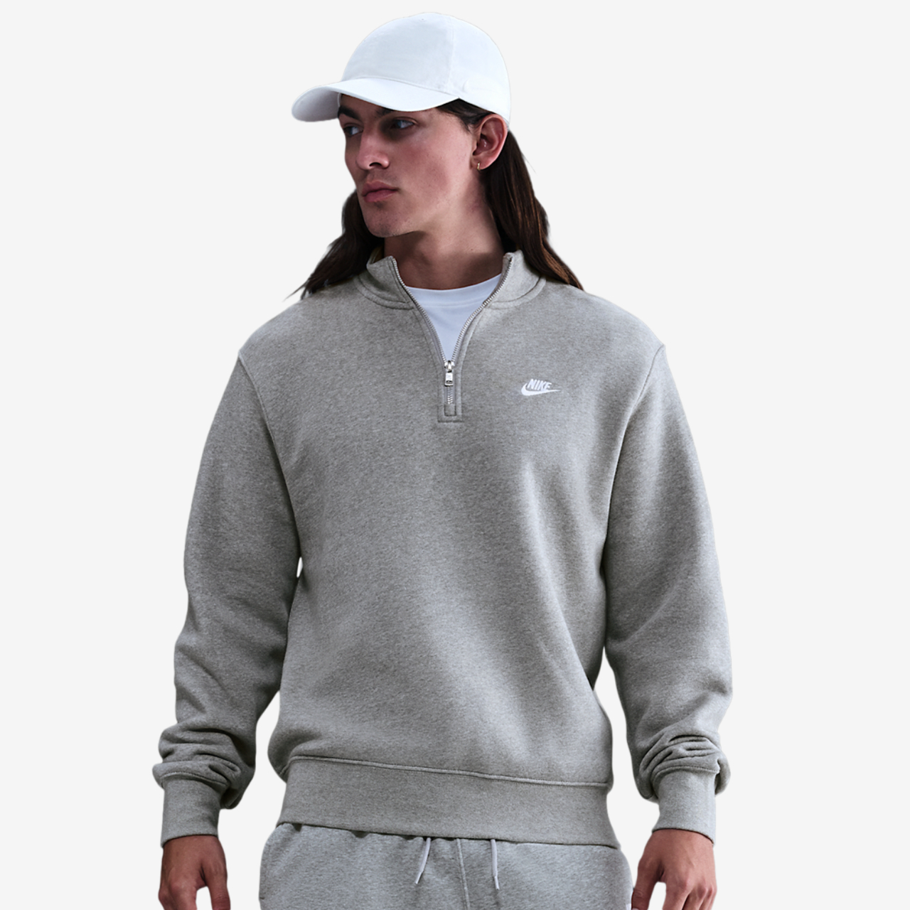 Nike Club Fleece Half-Zip Image 1 of 7. Tap to open photo gallery.