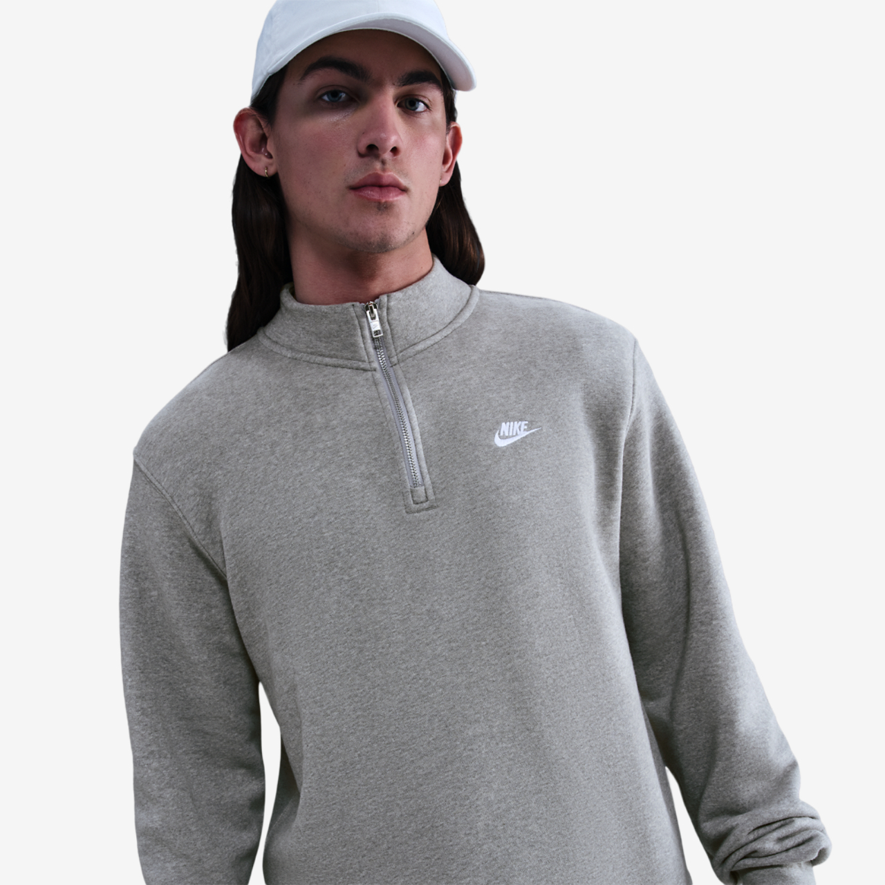Nike Club Fleece Half-Zip Image 3 of 7. Tap to open photo gallery.