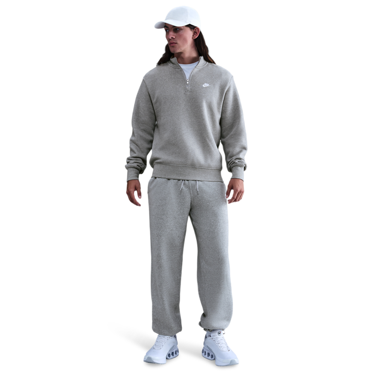 Nike Club Fleece Half-Zip Image 6 of 7. Tap to open photo gallery.