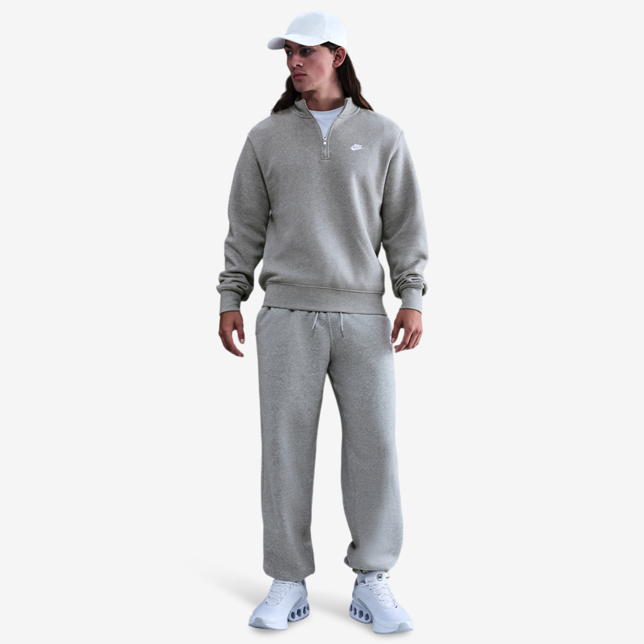 Nike Club Fleece Half-Zip Image 6 of 7. Tap to open photo gallery.