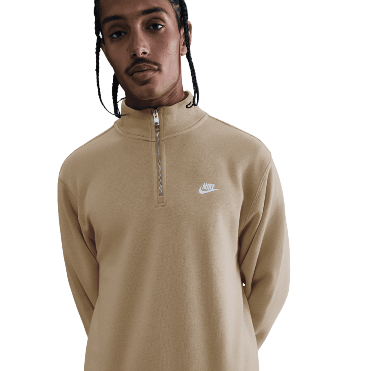 Nike Club Fleece Half-Zip Image 1 of 5. Tap to open photo gallery.