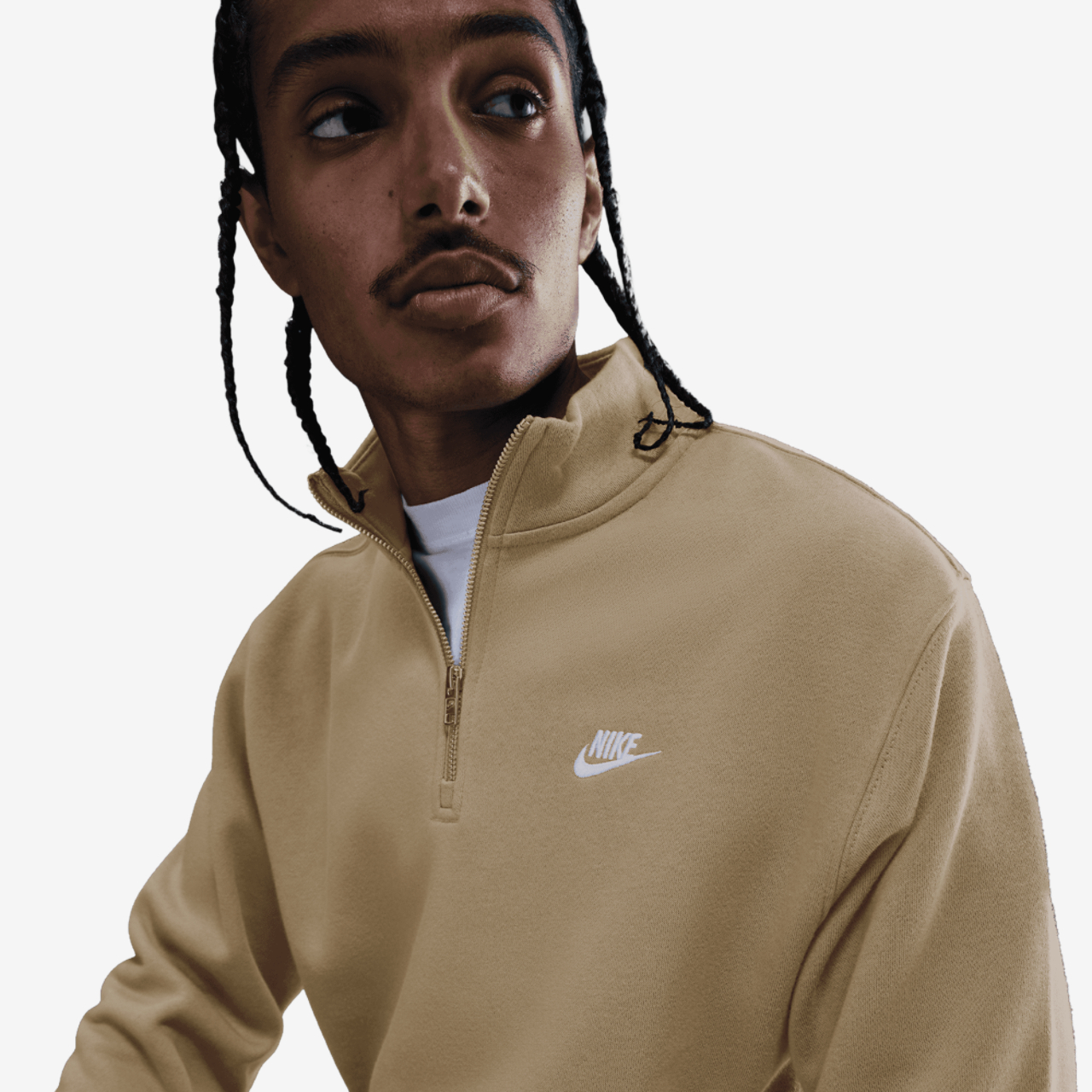Nike Club Fleece Half-Zip Image 3 of 5. Tap to open photo gallery.