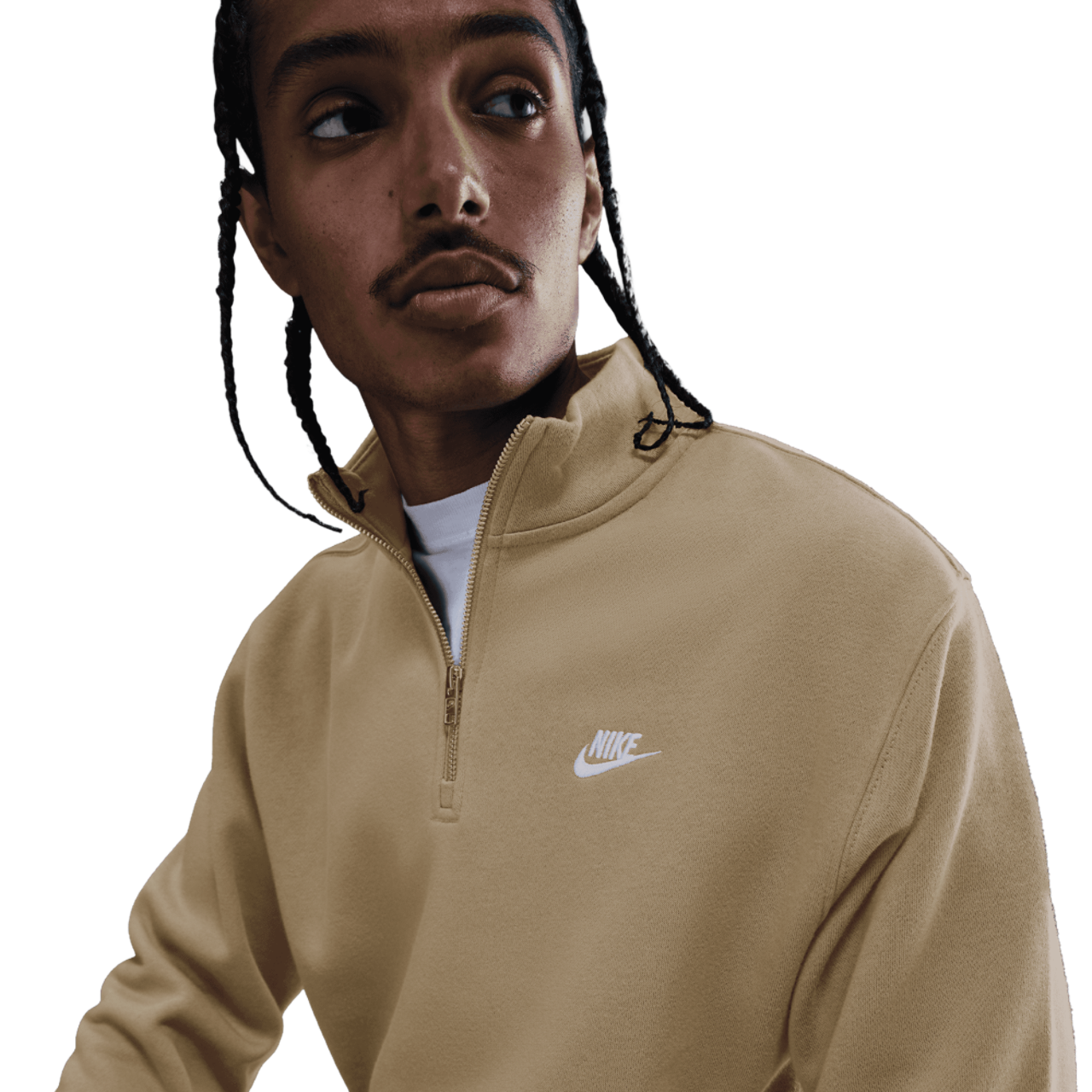 Nike Club Fleece Half-Zip Image 3 of 5. Tap to open photo gallery.