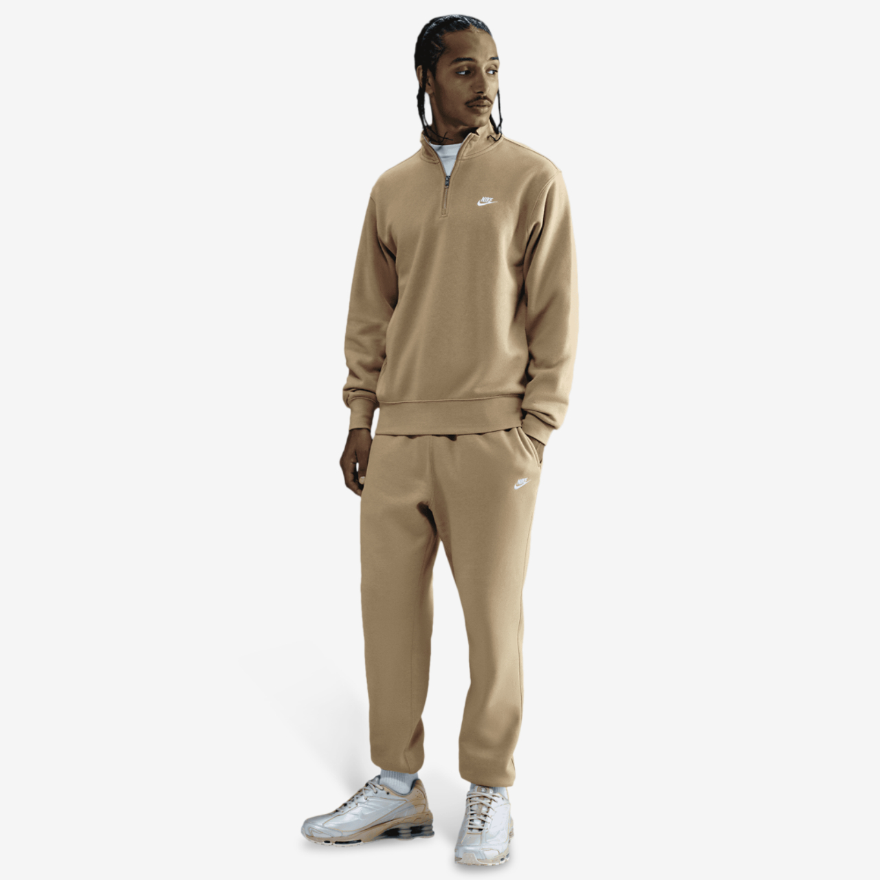 Nike Club Fleece Half-Zip Image 4 of 5. Tap to open photo gallery.
