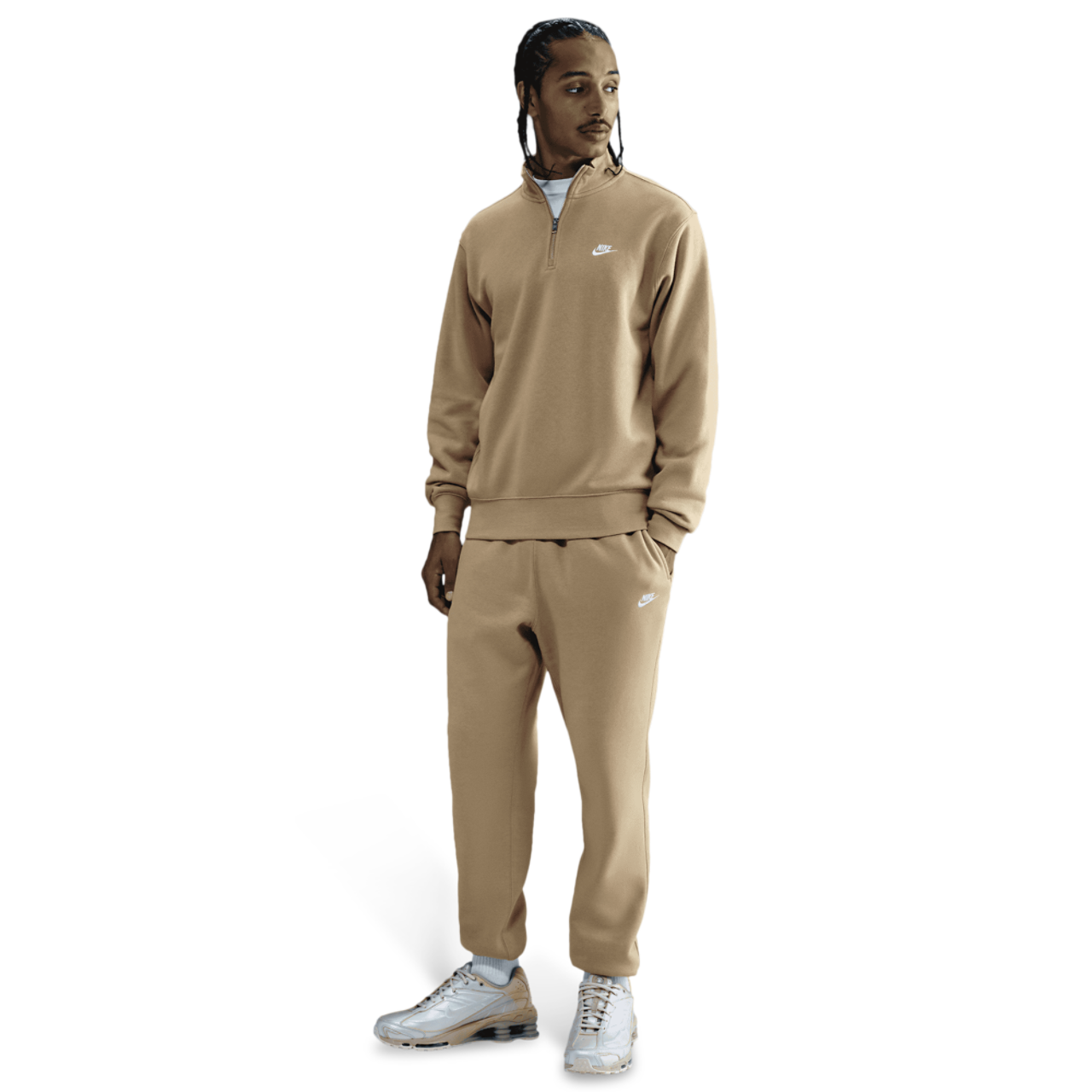 Nike Club Fleece Half-Zip Image 4 of 5. Tap to open photo gallery.